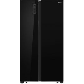 Холодильник Hisense RS670N4GBE (Side By Side) с черным покрытием (441136000008) | Divdurvju, Side by Side ledusskapji | prof.lv Viss Online