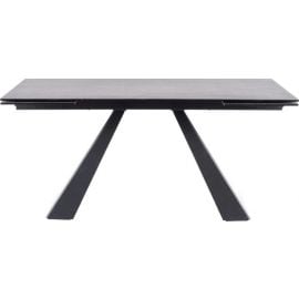 Стол обеденный раскладной Signal Salvadore Ceramic II, 120x80 см, черный | Стеклянные столы | prof.lv Viss Online