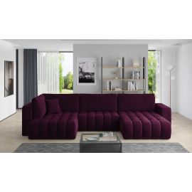 Угловой раскладной диван Eltap Bonito Velvetmat 175x350x92 см, фиолетовый (CO-BON-RT-25VE) | Угловые диваны | prof.lv Viss Online