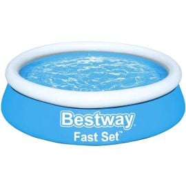 Bestway Fast Set Inflatable Pool 183x51cm Blue/White (57392) | Pools and accessories | prof.lv Viss Online