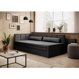 Eltap Fulgeo Retractable Sofa 214x82x77cm Universal Corner, Grey (SO-FUL-LT-04PO-10PO) | Beds | prof.lv Viss Online