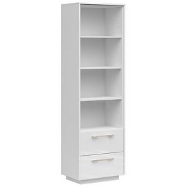 Черно-красно-белый шкаф FL Smart, 63x42x207 см, белый (S477-REG2S/KPL_BLENDY-BAL/BIP) | Мебель для гостиной | prof.lv Viss Online