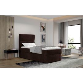 Eltap Arco Continental Bed 90x200cm, With Mattress, Brown (Arc_04) | Beds | prof.lv Viss Online