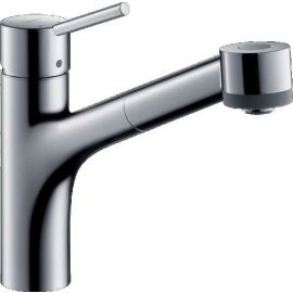 Hansgrohe Talis S 32841000 Kitchen Faucet with Pull-Out Spray Head Chrome | Kitchen mixers | prof.lv Viss Online