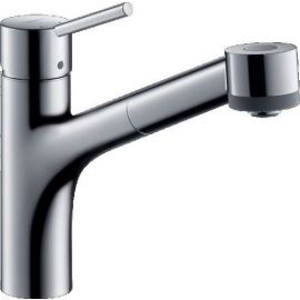 Смеситель для кухонной раковины Hansgrohe Talis S 32841000 с выдвижной лейкой, хром | Смесители воды (смесители) | prof.lv Viss Online