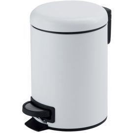 Gedy Potty Bathroom Waste Bin (Trash Can) with Pedal, 5l, White (3309-02) | Bathroom waste bins | prof.lv Viss Online