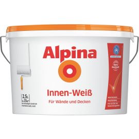 Krāsa Sienām Un Griestiem Alpina Innen-Weiß Balta Matēta | Paints, varnish, wood oils | prof.lv Viss Online