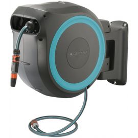 Gardena RollUp XL Automatic Hose Reel with Hose 30m, Wall-Mounted, Black/Turquoise (970474001) | Hose trolley | prof.lv Viss Online