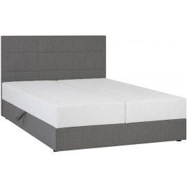 Home4You Leiko Double Bed 160x200cm, With Mattress, Grey (78086) | Beds | prof.lv Viss Online