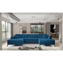 Eltap Vertizo Cloud Corner Pull-Out Sofa 170x350x93cm, Blue (CO-VER-UV-40NU) | Sofas | prof.lv Viss Online