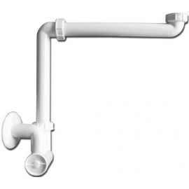 H&L Bathroom Sink Drain Siphon 32mm White (HL137/30) | Drainage | prof.lv Viss Online