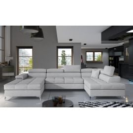 Eltap Eduardo Sawana Corner Pull-Out Sofa 60x345x90cm, Grey (Edr_56) | Sofas | prof.lv Viss Online