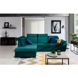 Eltap Loreto Kronos Corner Pull-Out Sofa 60x260x102cm, Green (Lor_86) | Corner couches | prof.lv Viss Online