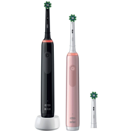 Elektriskā zobu birste Oral-b Pro 3 Pro 3 3900N Black/Pink, komplekts | Oral-b | prof.lv Viss Online