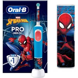 Elektriskā Zobu Birste Oral-B Vitality Pro D103 Kids Spiderman Zila | Oral-b | prof.lv Viss Online