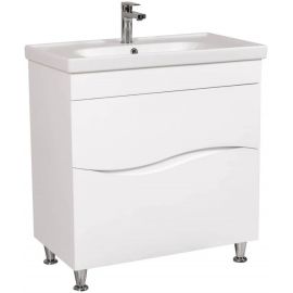 Aqua Rodos Alfa Cabinet with Sink Frame 80, White (936ALF80) | Sinks with Cabinet | prof.lv Viss Online