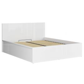 Black Red White Tetrix Double Bed 160x200cm, Without Mattress, White | Bedroom furniture | prof.lv Viss Online