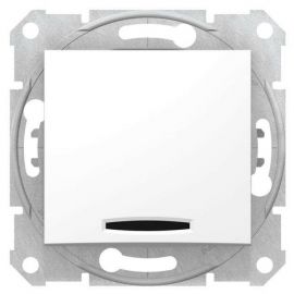 Schneider Electric Sedna Pro Кнопка вызова с индикаторной лампой, белая (SDN1600121) | Электроматериалы | prof.lv Viss Online