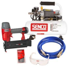 Senco AC4504 Trim Compressor with FinishPro18MG Brad Nailer, Kit (AFN0024KIT) | Pneumatic tools | prof.lv Viss Online