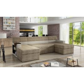 Eltap Markos Berlin/Soft Corner Pull-Out Sofa 57x314x86cm, Beige (M09) | Corner couches | prof.lv Viss Online