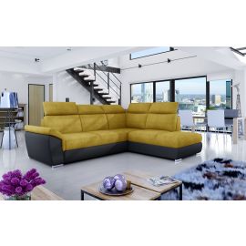 Eltap Loreto Omega/Soft Corner Pull-Out Sofa 60x260x102cm, Yellow (Lor_19) | Living room furniture | prof.lv Viss Online