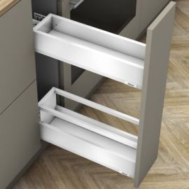 Blum Merivobox Space Twin, M+E Армированные рельсы, 500мм, SW-M (54.50.80.16) | Мебельная фурнитура | prof.lv Viss Online