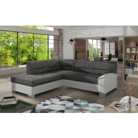 Stūra Dīvāns Izvelkams Eltap Bergen Berlin/Soft 208x250x87cm Kreisais Stūris Tumši Pelēks/Balts (BR06) | Izvelkamie dīvāni | prof.lv Viss Online