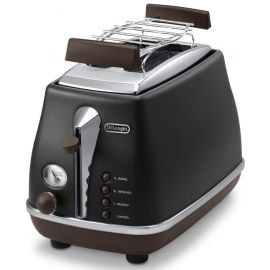 Delonghi Icona Vintage CTOV 2103.BK Toaster Brown/Black | Delonghi | prof.lv Viss Online