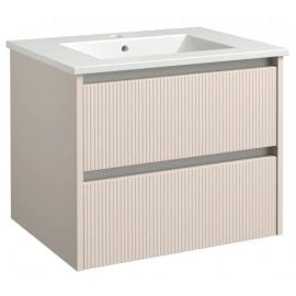 Мебель Raguvos Baldai Urban 61,5x46,5 см для ванной комнаты с раковиной и шкафчиком Кашмир серый/белый (201133206)