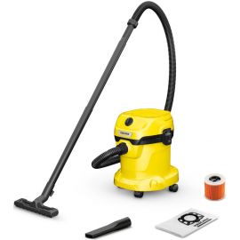 Karcher WD 2 Plus WD 2 V-15/4/18/C Workshop Vacuum Cleaner Yellow/Black (1.628-011.0) | Vacuum cleaners | prof.lv Viss Online