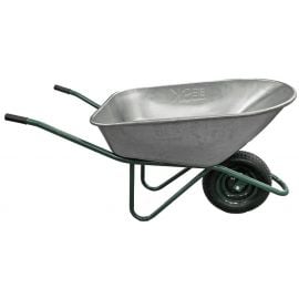 Garden Wheelbarrow 120l Silver (4750959046562) | Gardening tools | prof.lv Viss Online