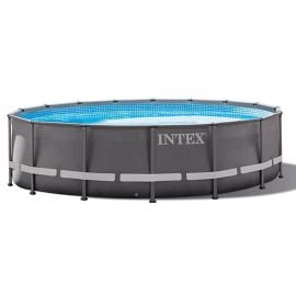 Интекс Каркасный бассейн с ультрафиолетовым фильтром XTR 26326NP 488x122 см серого цвета | Бассейны | prof.lv Viss Online