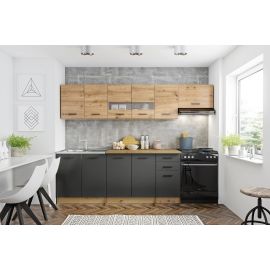 Комплект кухонной мебели Halmar Perla, 260 см, дуб/серый | Кухонная утварь | prof.lv Viss Online