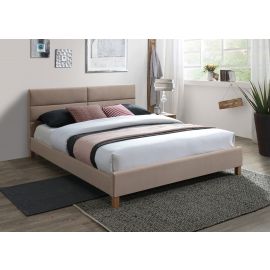 Гостиная кровать Signal Sierra Velvet 160x200 см, без матраса, бежевая | Двуспальные кровати | prof.lv Viss Online