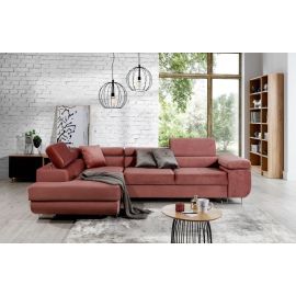 Stūra Dīvāns Izvelkams Eltap Anton Monolith 202x275x90cm Kreisais Stūris Rozā (An_80) | Izvelkamie dīvāni | prof.lv Viss Online