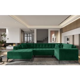 Eltap Montez Lukso Corner Pull-Out Sofa 180x340x93cm, Green (CO-MON-LT-35LU) | Corner couches | prof.lv Viss Online