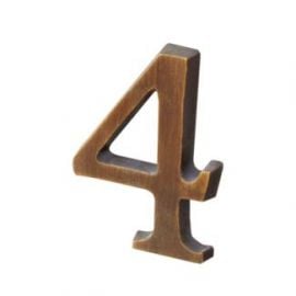 Sparta Adhesive House Number 4, 50x30mm | Sparta | prof.lv Viss Online