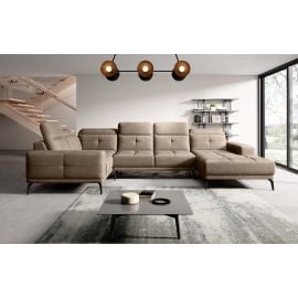 Eltap Neviro Cloud Corner Sofa 201x350x77cm, Brown (CO-NEV-LT-20NU) | Corner couches | prof.lv Viss Online