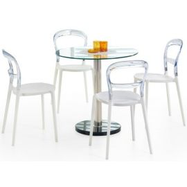 Halmar Cyryl Glass Table 80x80cm, Transparent | Glass tables | prof.lv Viss Online