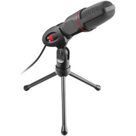 Trust GXT 212 Mico USB Настольный микрофон, Черный/Красный (23791) | Компьютерные микрофоны | prof.lv Viss Online