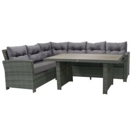 Home4you Pavia Garden Furniture Set Dark Grey | Outdoor furniture sets | prof.lv Viss Online