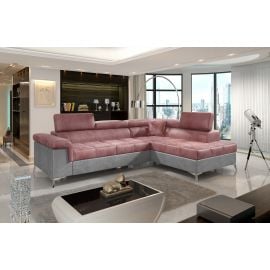 Eltap Eridano Monolith/Monolith Corner Pull-Out Sofa 202x275x90cm, Pink (ERI_24) | Living room furniture | prof.lv Viss Online