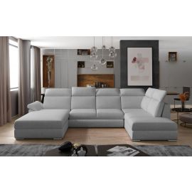 Eltap Evanell Corner Pull-Out Sofa Cover 216x336x102cm, Grey (Evl_12) | Sofas | prof.lv Viss Online