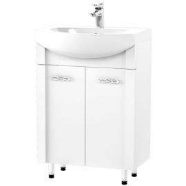 Aqua Rodos Anita Sink with Drainer White (936AN55) | Sinks with Cabinet | prof.lv Viss Online