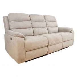 Home4You Three-Seater Sofa Mimi 208x93x102cm, Beige (14084) | Reglainer sofas | prof.lv Viss Online