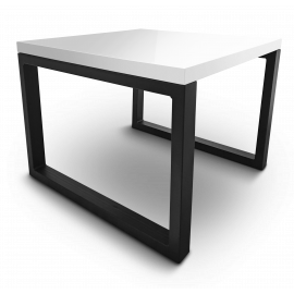 Adrk Moarti Coffee Table 60x60x45cm, White/Black (CT-Moa-WS-H061) | Adrk | prof.lv Viss Online