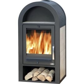 Malkas Kamīns Abx Stockholm 12.5kw, Melns | Fireplaces (fireplace inserts) | prof.lv Viss Online
