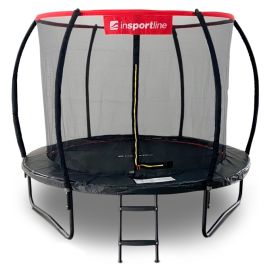Batuts Ar Drošības Tīklu Un Kāpnēm Insportline Flea Pro 244cm (845507) | Batuti | prof.lv Viss Online