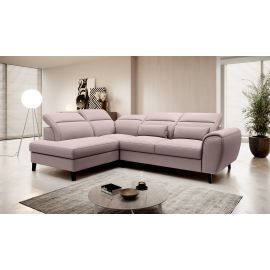 Eltap Noble Gojo Corner Pull-Out Sofa 201x255x100cm, Pink (CO-NOB-LT-101GO) | Living room furniture | prof.lv Viss Online