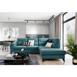 Eltap Cassara Gojo Corner Pull-Out Sofa 237x277x100cm, Blue (CO-CAS-RT-40GO) | Corner couches | prof.lv Viss Online
